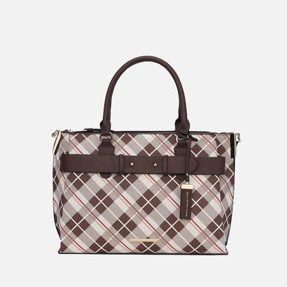 Vivian Plaid Shoulder Bag