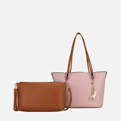 MKF Collection by Mia K. - Malay Tote Bag and Cosmetic Pouch Set