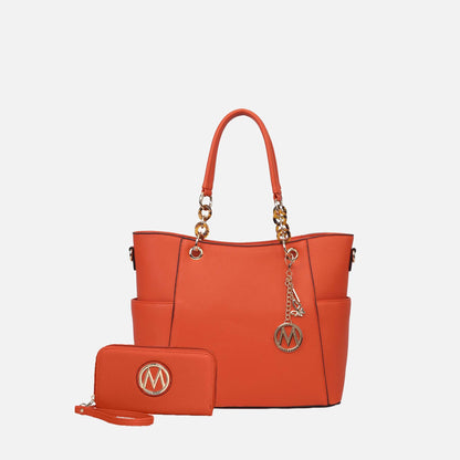 MKF Collection by Mia K. - Bonita Tote Bag and Wallet Set