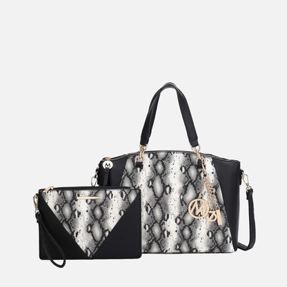 MKF Collection by Mia K. - Addison Shoulder Bag and Wristlet Set