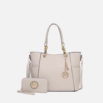 MKF Collection by Mia K. - Bonita Tote Bag and Wallet Set