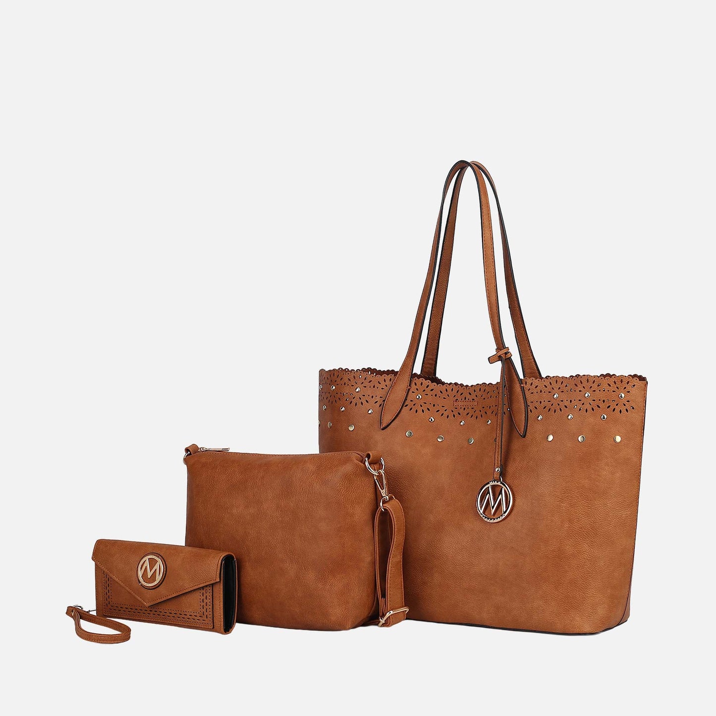 MKF Collection by Mia K. - Mariahna 3 Pcs Shopper Tote, crossbody and Wallet