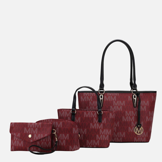 MKF Collection by Mia K. - Alexy Signature Tote Bag and Set