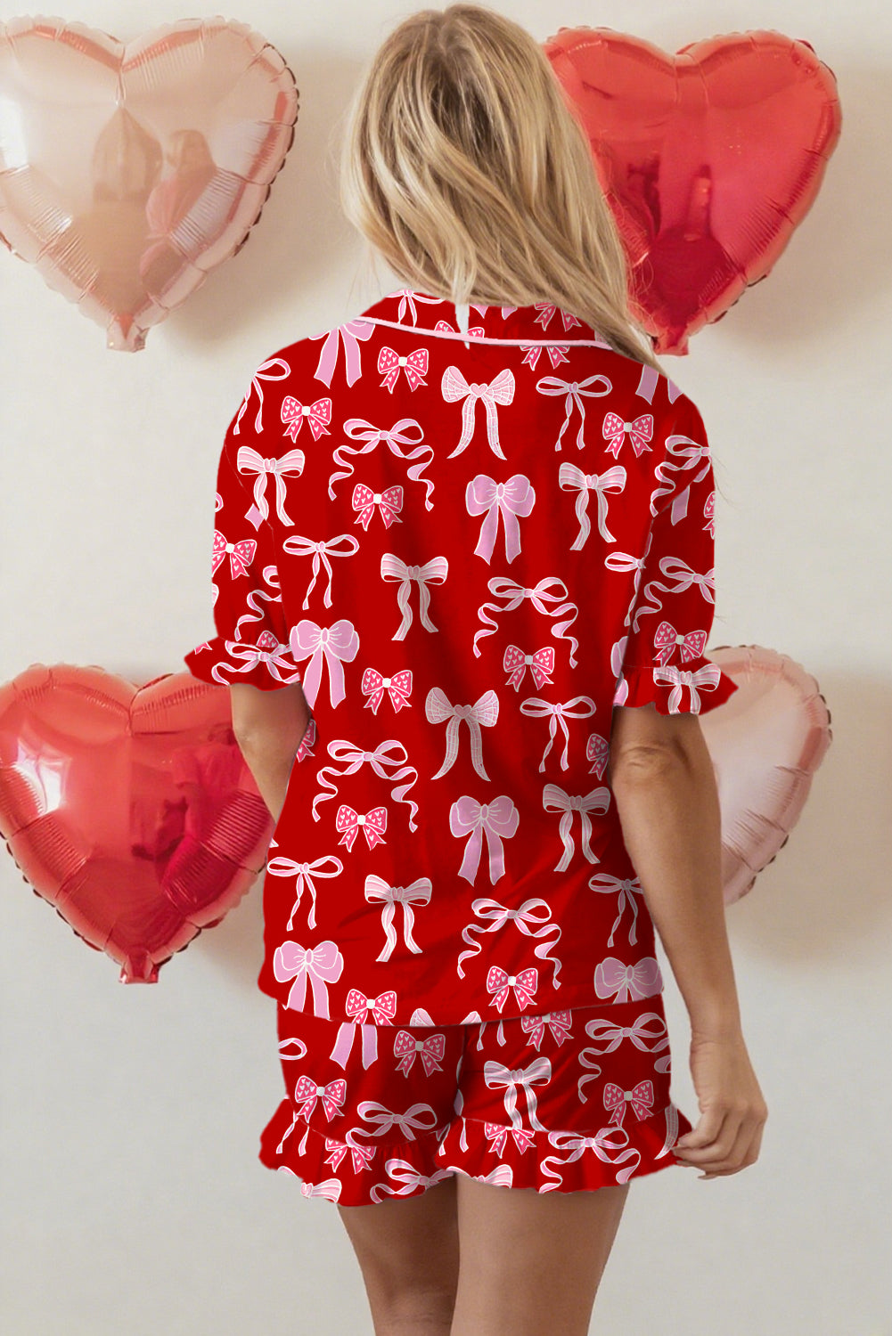 Threaded Pear Amayah Ruffled Short Sleeve Shirt
