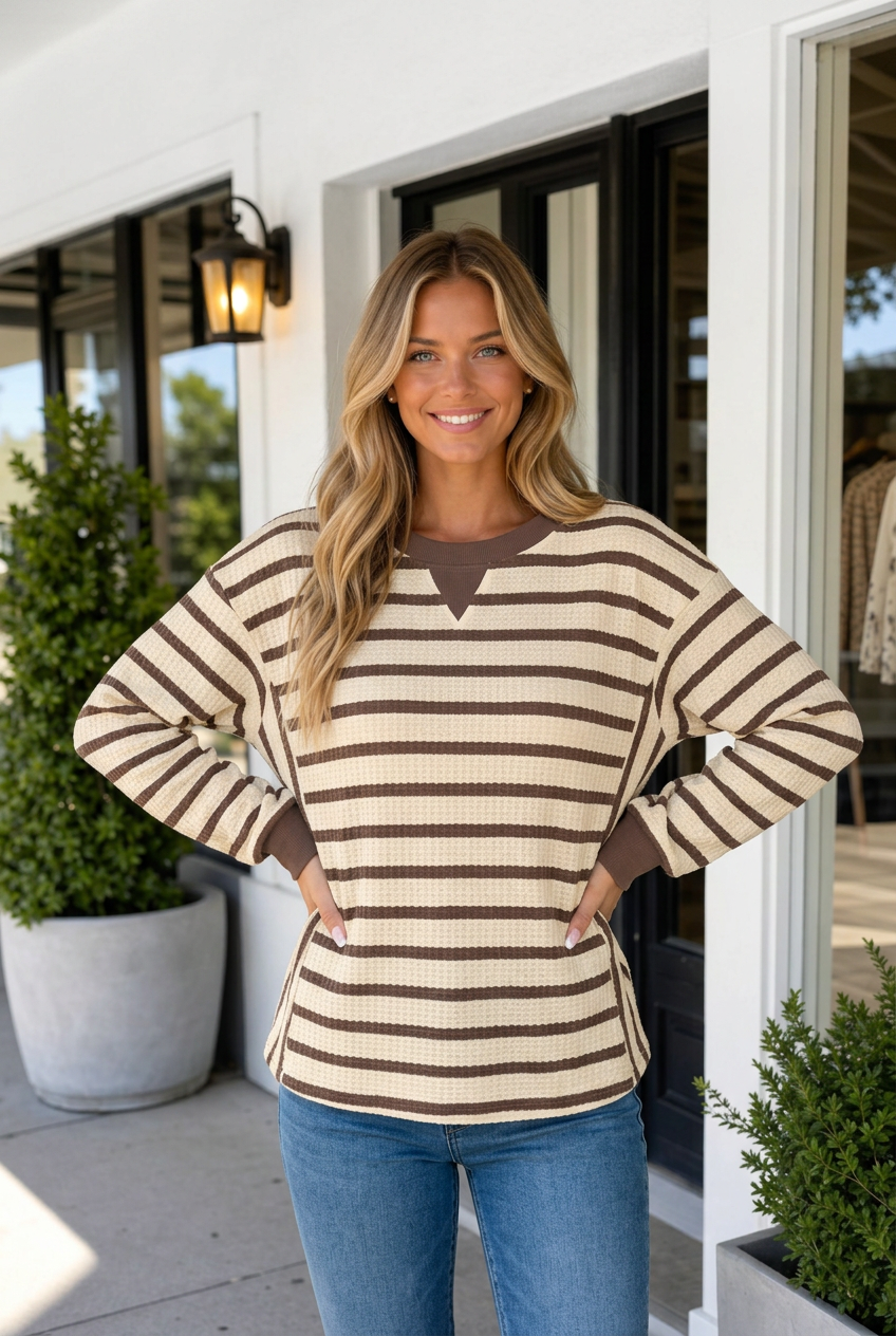 Brown Stripe-