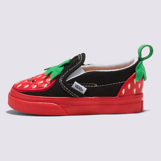 Vans Toddlers Slip-On V Berry Red Black