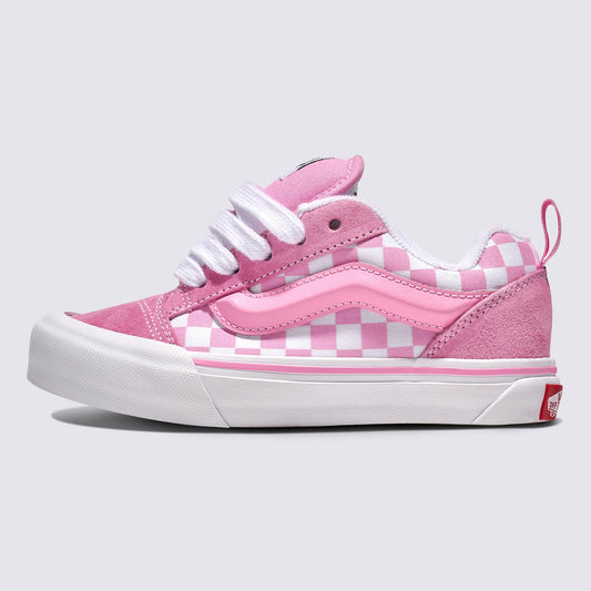 Vans Grade School Knu Skool Checkerboard Prism Pink True White