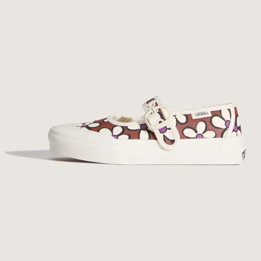 Vans Preschool Mary Jane Painted Floral Rust Bronze