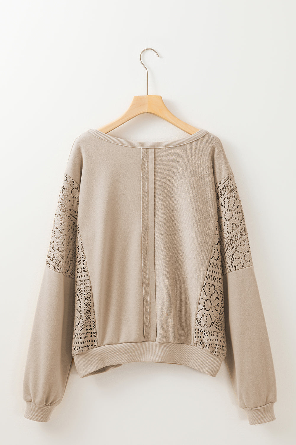 Threaded Pear Rheaissa Seam Ribbed Trim Sweatshirt
