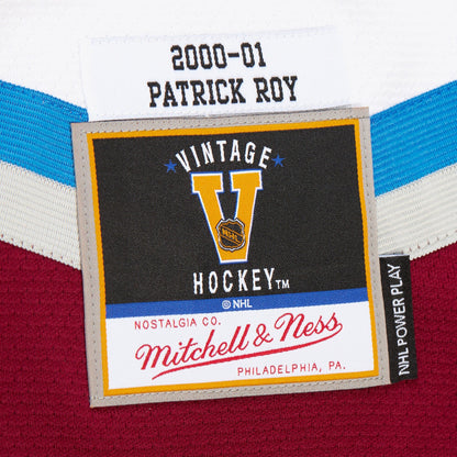 Mitchell & Ness Men's NHL White Jersey Avalanche 2000 Patrick Roy