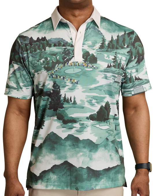Golf Georgia Landscape Men's Polo