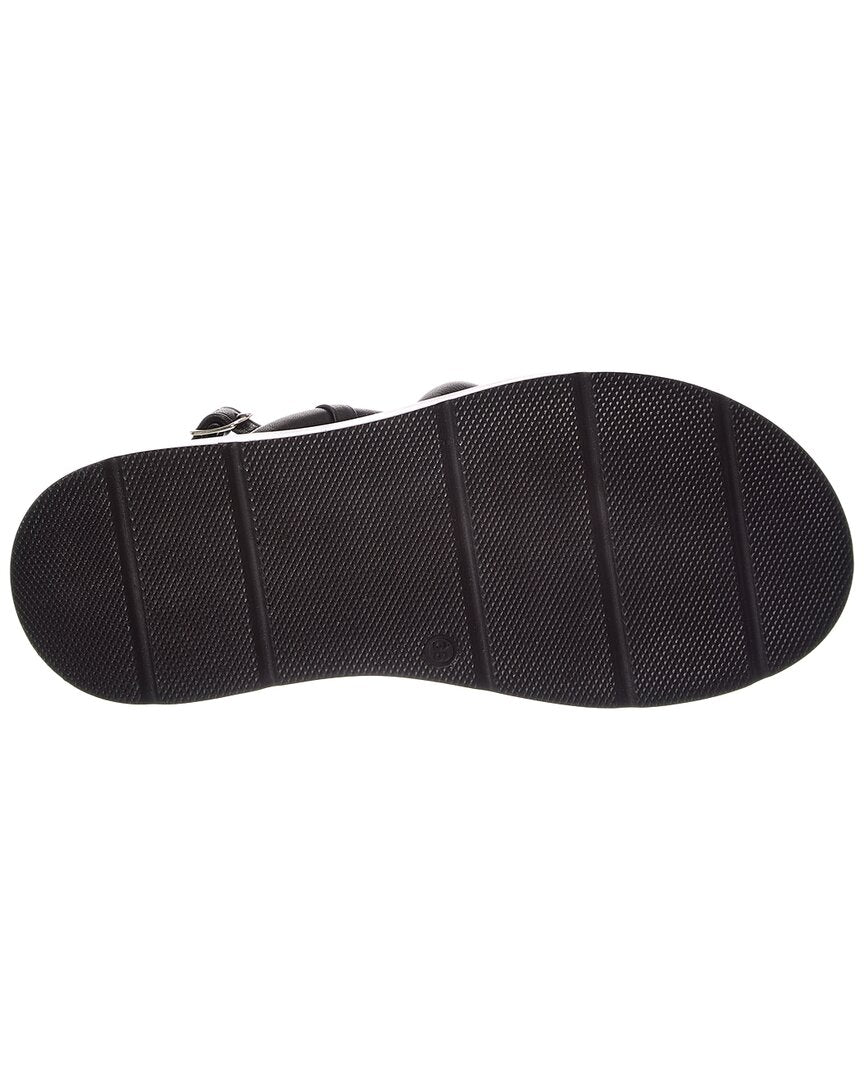 1 Black leather-