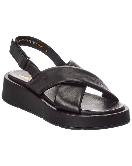 1 Black leather-