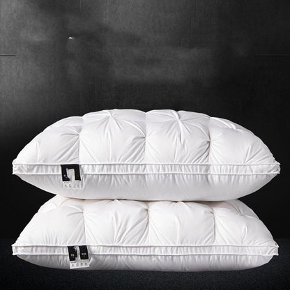 White Goose Down Pillow with Cotton Cover