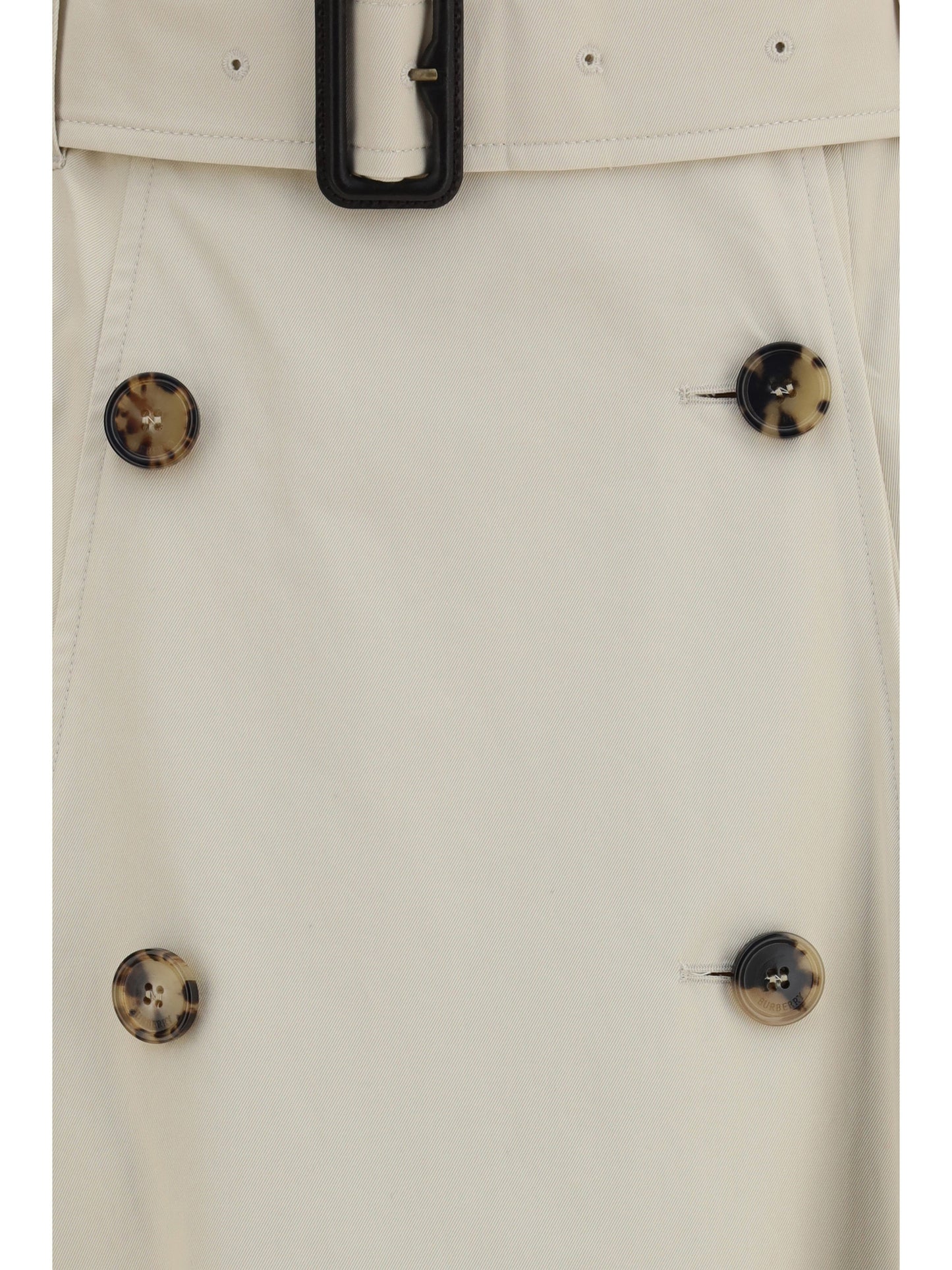 Midi Trench Skirt Gabardine Clam Beige