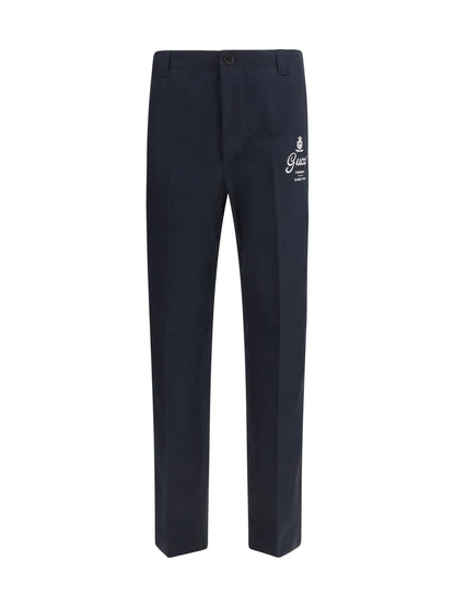 Trousers Ink Cotton Twill