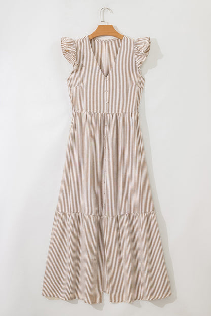 Threaded Pear Kira Front Slit Maxi Dress
