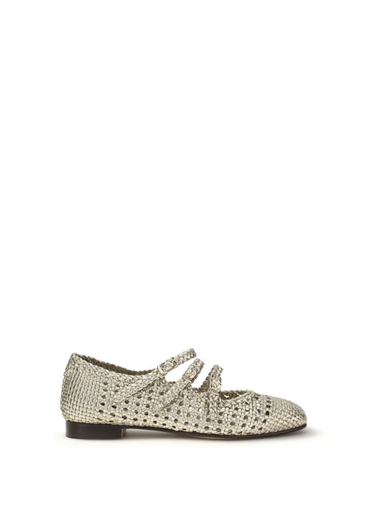 Ballerina Flats Ariana Platinum