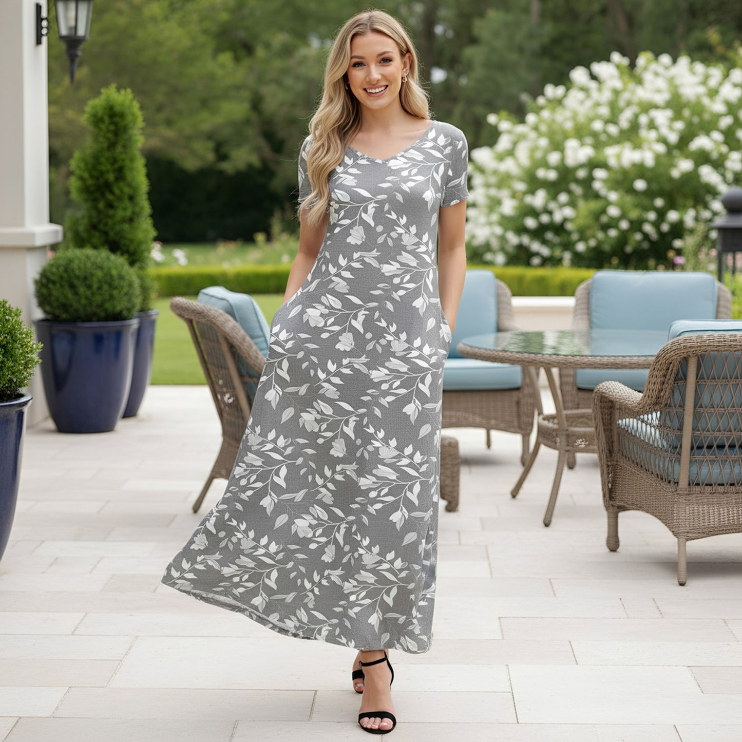 Grey and White-
