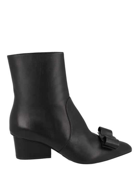 Ferragamo Vince Leather Booties