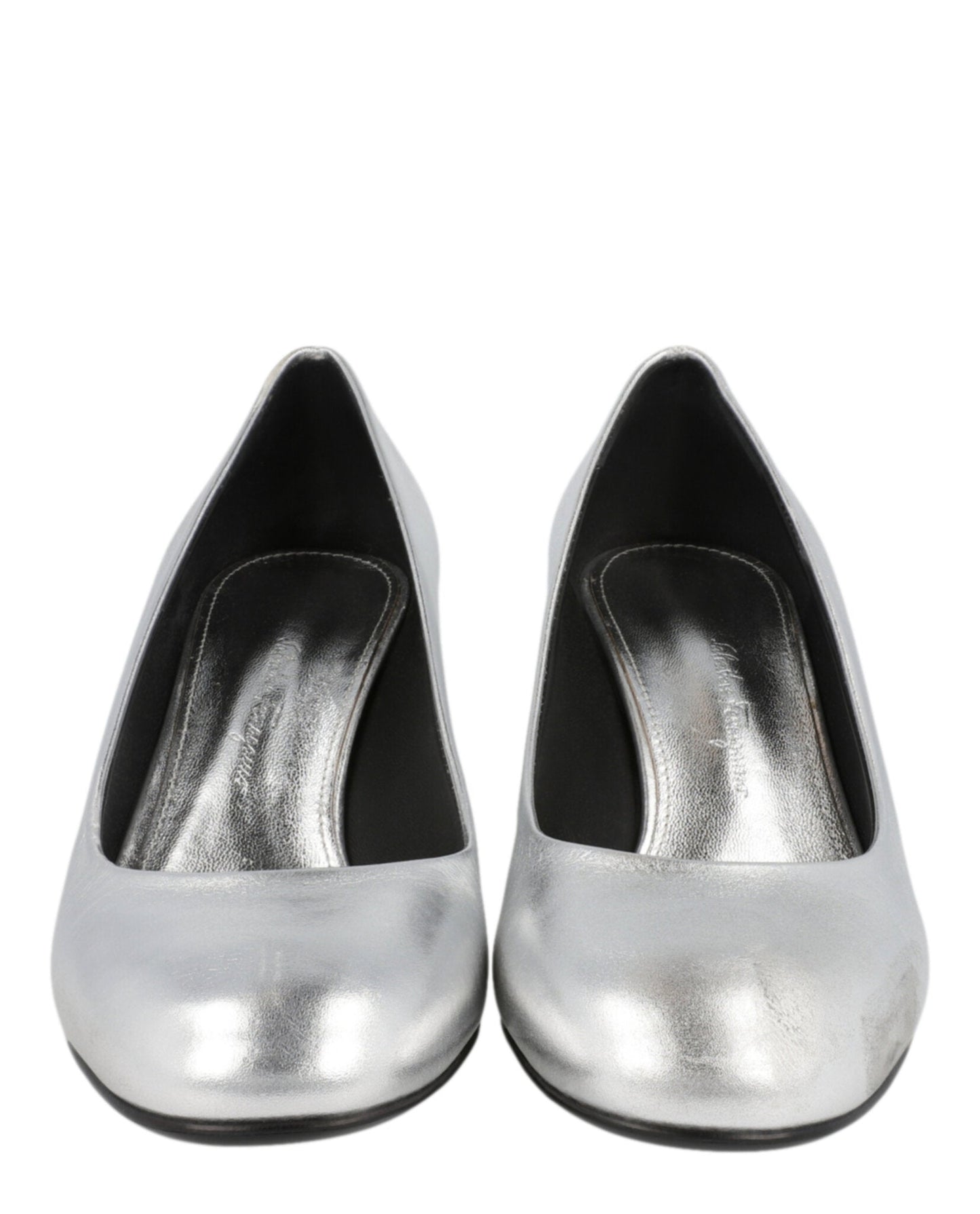 Ferragamo Farrah Metallic Leather Pumps