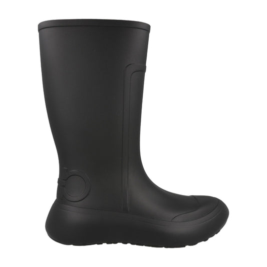 Ferragamo Gancini Logo Rain Boots