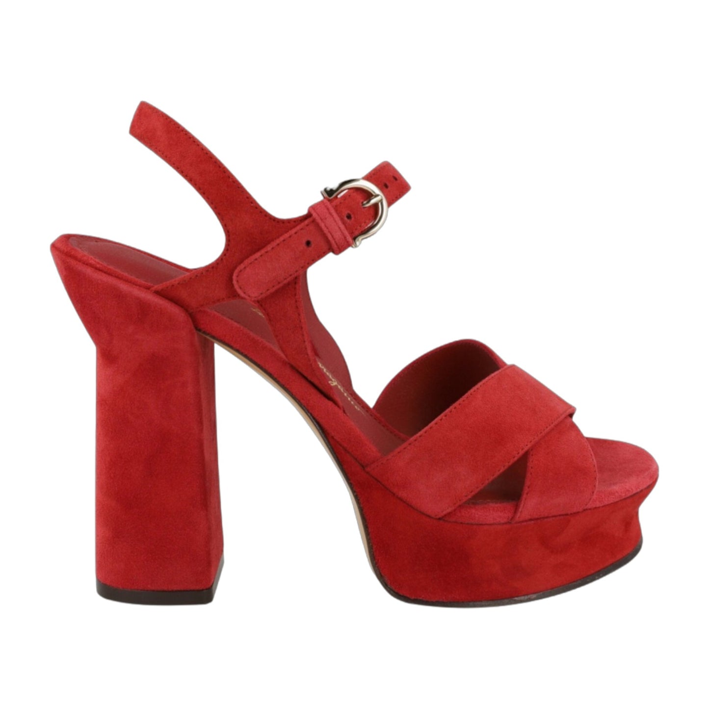 Ferragamo Sonya Suede Platform Sandals
