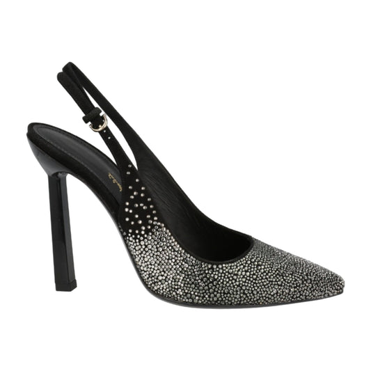 Ferragamo Jessie Crystal-Embellished Slingback Pumps