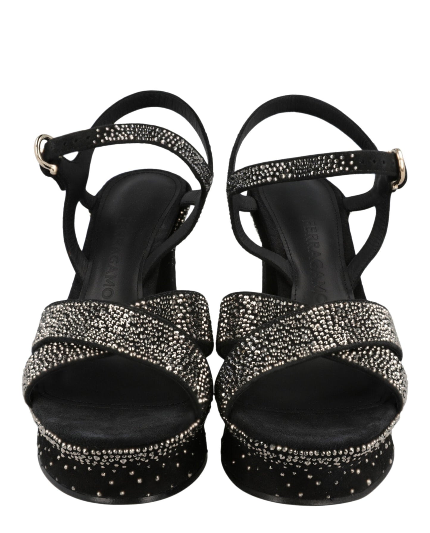 Ferragamo Sonya Suede Platform Sandals