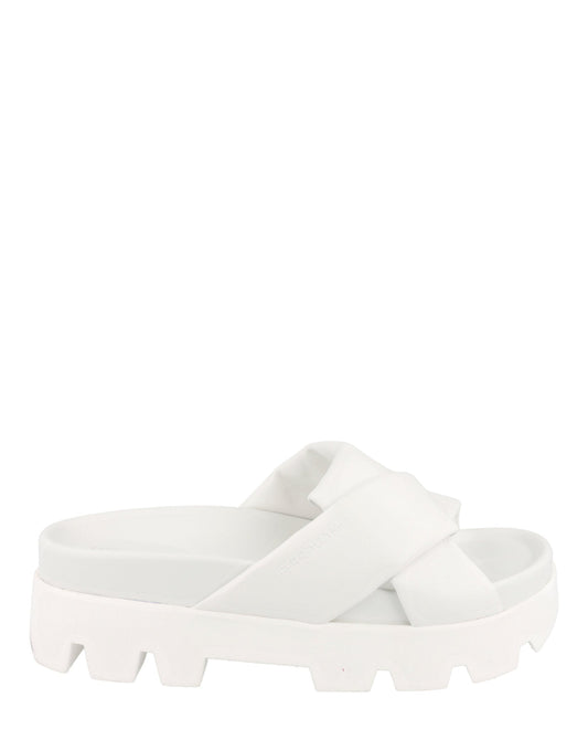 Ferragamo Air Lug Leather Slides
