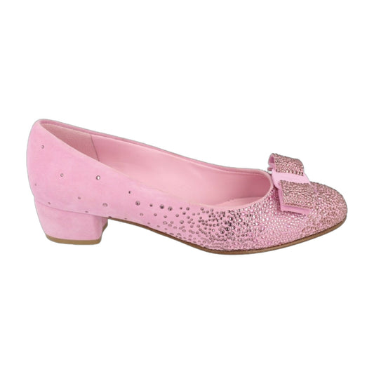 Ferragamo Vara Crystal-Embellished Pumps - Narrow Width
