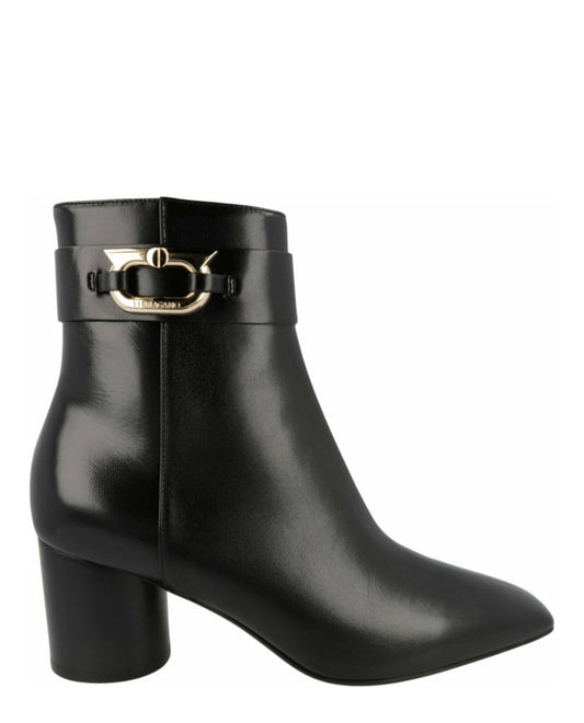 Ferragamo Placida Leather Booties