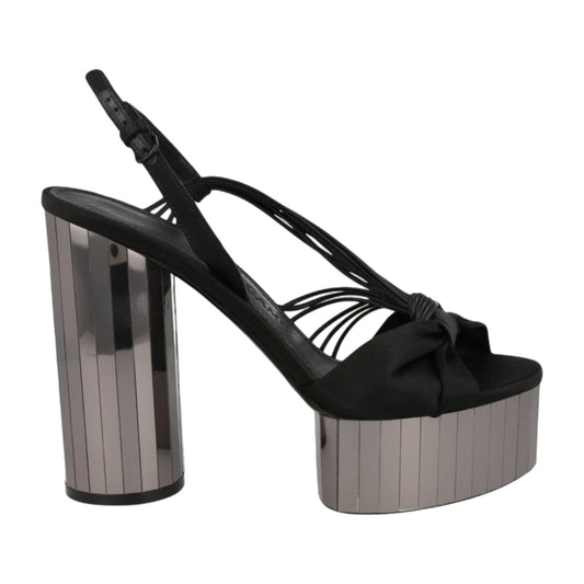 Ferragamo Sabrina Mirrored Platform Heels
