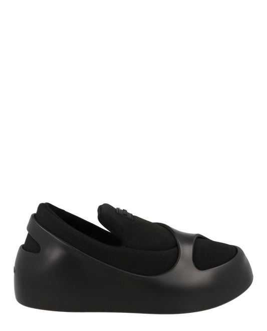 Ferragamo Lunar Paneled Slip-on Sneakers