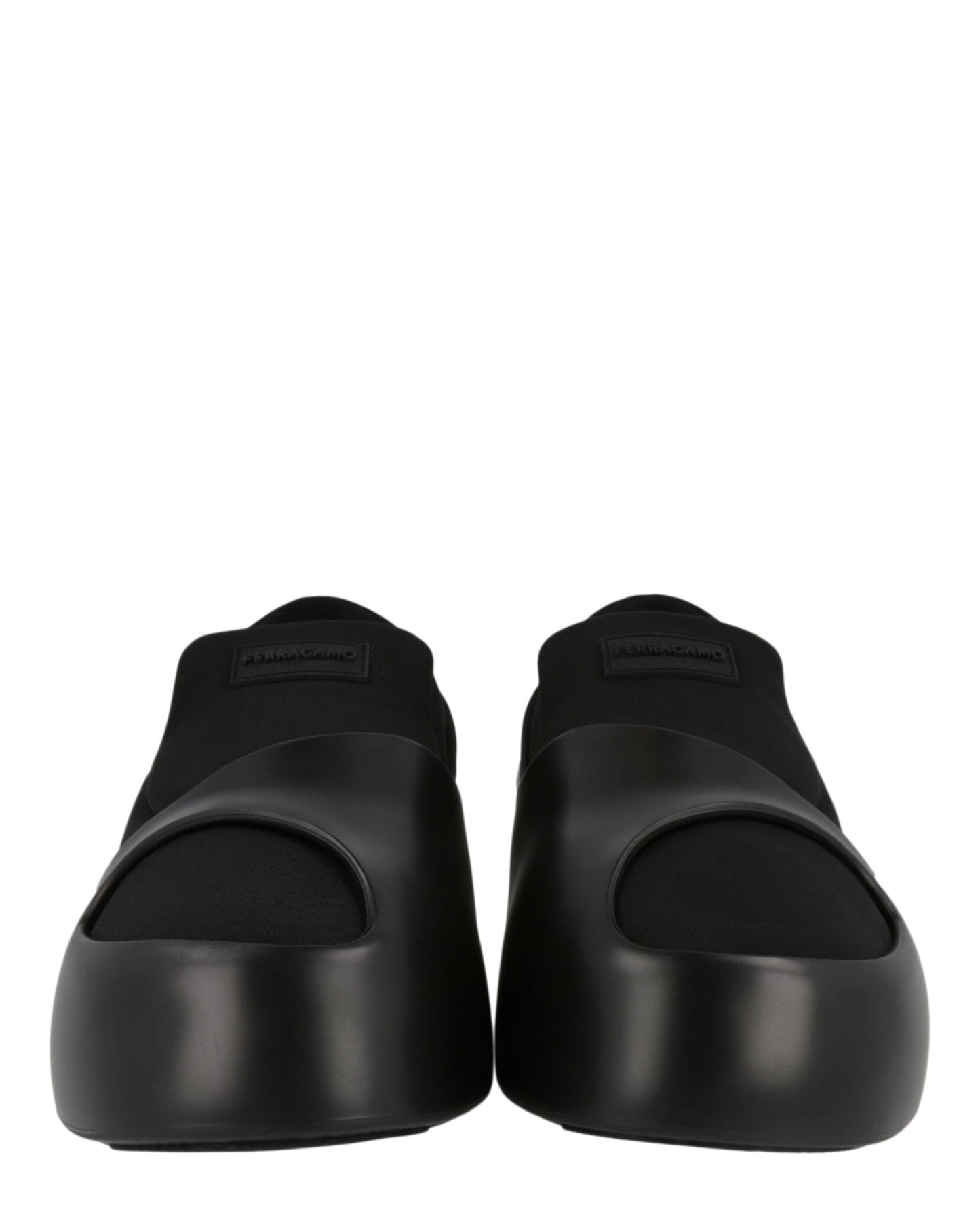 Ferragamo Lunar Paneled Slip-on Sneakers