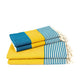 Petrol Blue / Yellow / Natural