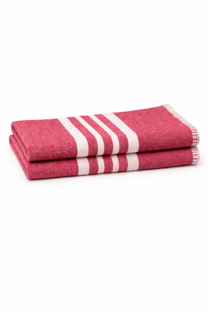 Farmhouse Hand Towel , Without Fringes ( Set of 2 )