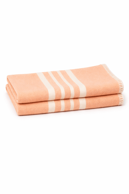 Farmhouse Hand Towel , Without Fringes ( Set of 2 )