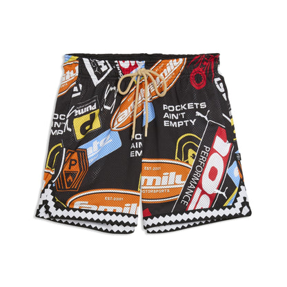Puma Men's x Fast & Furious Rev. Mesh Short 6" - Black