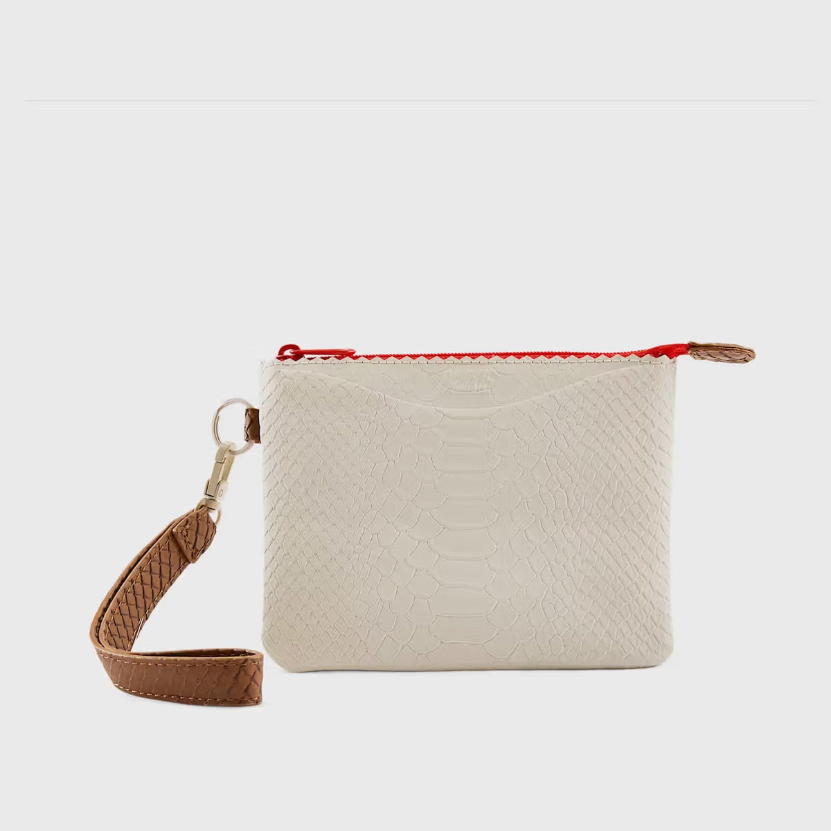 Nike Women's Cortez Wristlet Snake Pale Ivory Picante Red Light British Tan
