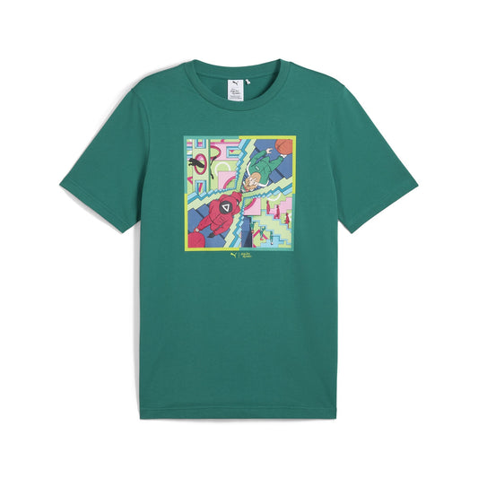 Puma Men's x Squid Game Graphic T-Shirt - Teal