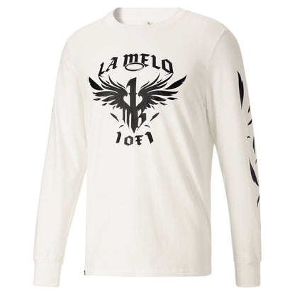 Puma Men's One of One Long Sleeve T-Shirt - White