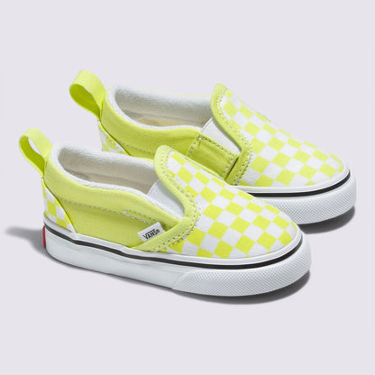 Vans Toddlers Slip-On V Checkerboard Color Theory Evening Primrose