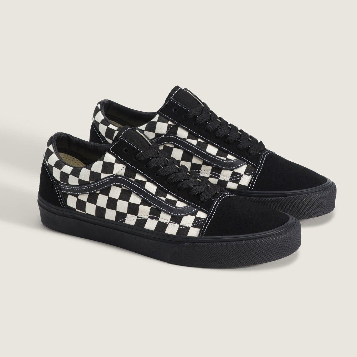 Vans Men's Old Skool Checkerboard Black White