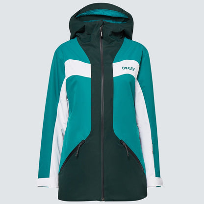 Oakley Women's TNP TBT RC Insulated Hooded Jacket - Green Lk/White/Hunter Gr