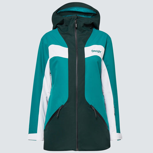 Oakley Women's TNP TBT RC Insulated Hooded Jacket - Green Lk/White/Hunter Gr