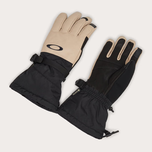 Oakley Men's Ellipse Goatskin Gauntlet Gloves - Humus