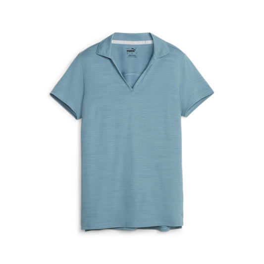 Puma Women's Cloudspun Coast Golf Polo - Bold Blue Heather
