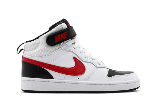 Nike Grade School Court Borough Mid 2 - White/University Red