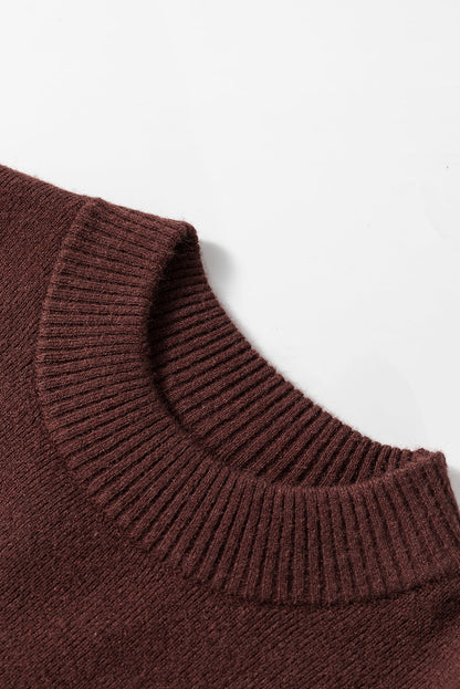 Threaded Pear Olivia Mock Side Slit Sweater